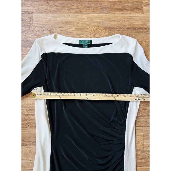 Lauren Ralph Lauren Womens Midi Dress Size 16 Semi Formal Office Career Cocktai - Picture 9 of 10